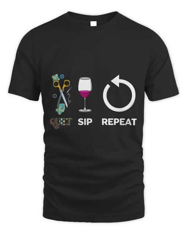 Drinker Wine s Quilting Gift Quilt Sip Repeat Wine Quilting