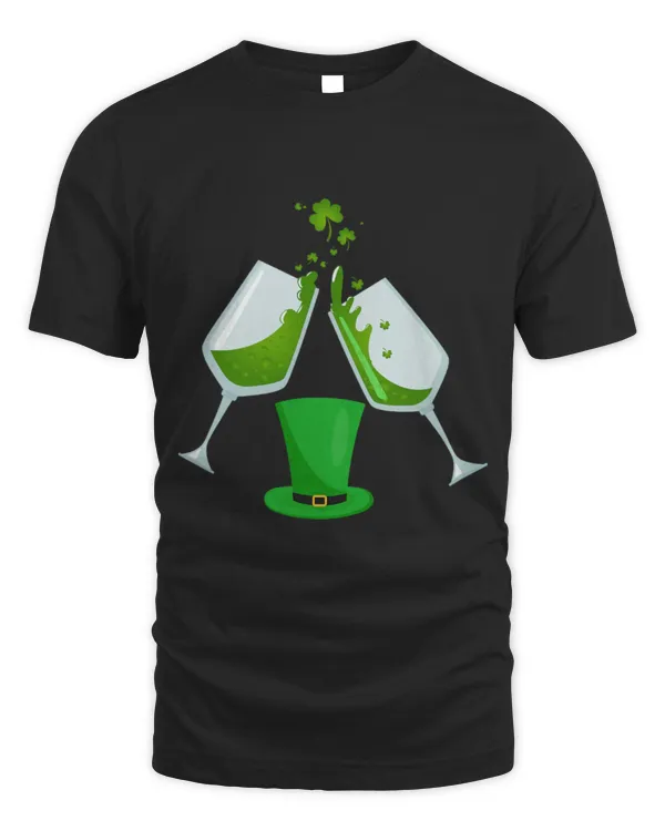 Drinker Wine Saint Patrick s Saint Paddy s Day Toast Shamrock Wine Glass