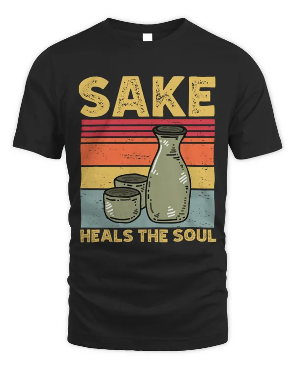 Drinker Wine Sake Heals The Soul Retro Japanese Food Rice Wine Lover