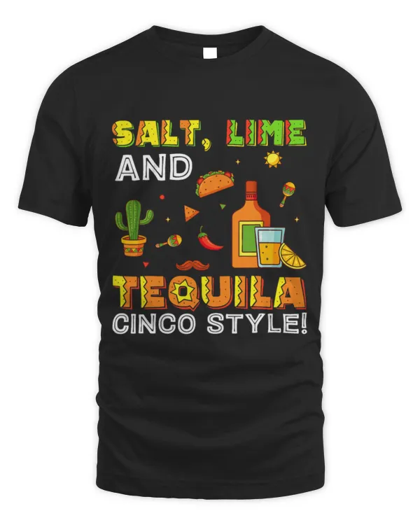 Drinker Wine Salt Lime Tequila Cinco Style Cinqo de Mayo Men Drinking