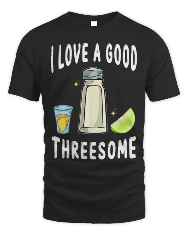 Drinker Wine Salt Lime Tequila Threesome Bartender Bar Drink Taco Humor