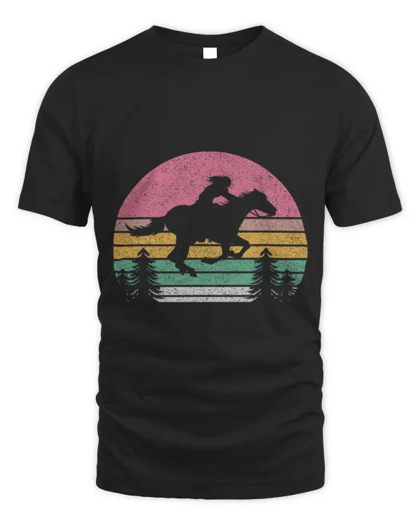 Horse Pet Vintage Retro Girl Horse Riding Cowgirl Texas Ranch