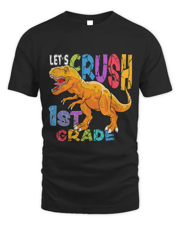 Animal Dinosaur Ready Crush 1st Grade Dinosaur First Back to School Kid Boy 1