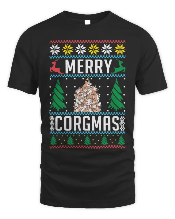 Merry Corgmas Funny Corgi Lover Dog Christmas T-Shirt