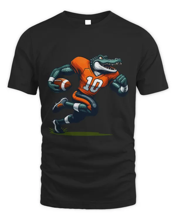 Animal Alligator Football Alligator Tee Apparel Sport Design Football Player 2