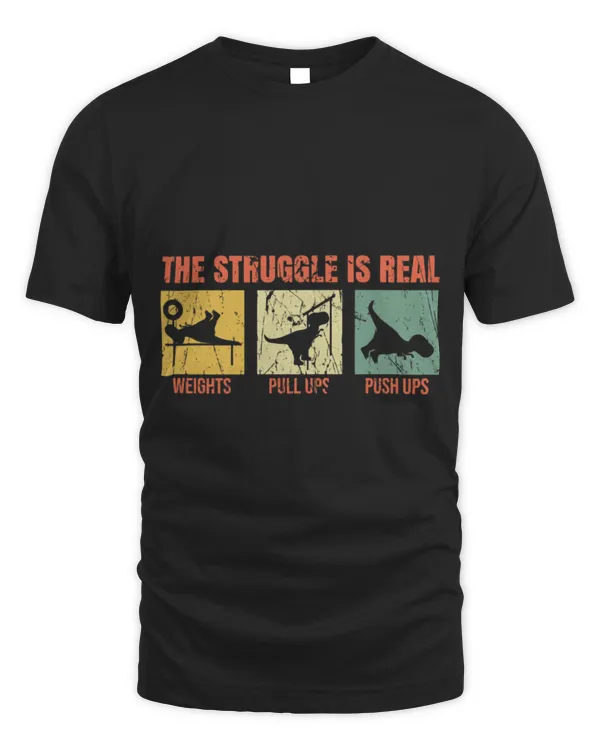 Animal Dinosaur Rex Workout Outfit Strugle is Real T Rex Workout