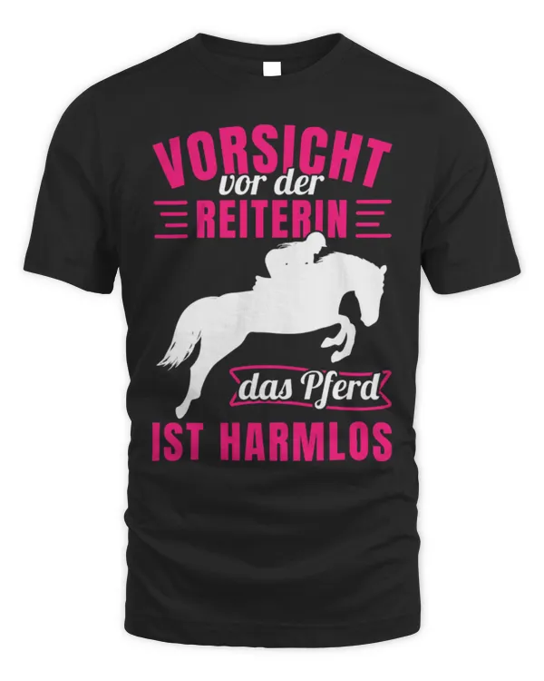 Horse Pet Womens Beware of the rider the horse is harmless