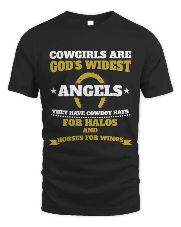 Horse Pet Womens Cowgirls Are Gods Widest Angels Horse Riding Horseshoe