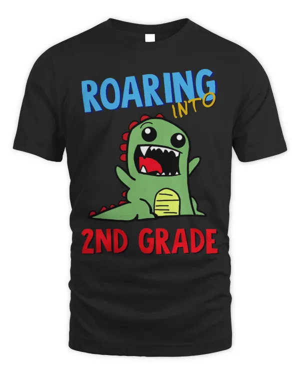 Animal Dinosaur Roaring into 2nd Grade Dinosaur Back to School Boys Girls