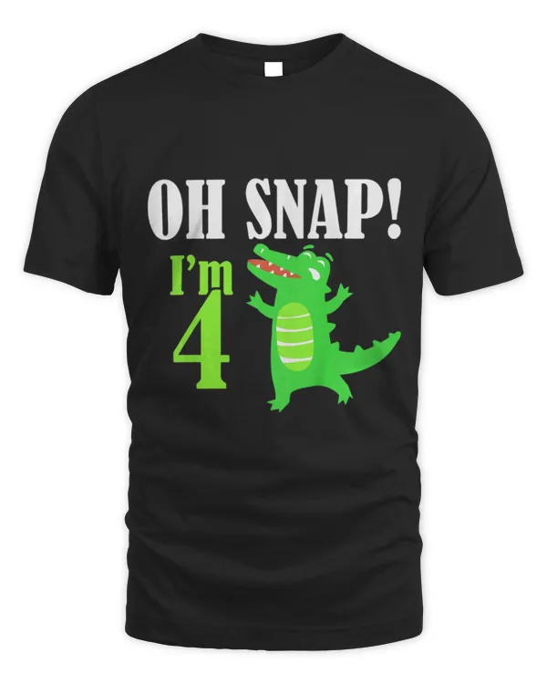 Animal Alligator Oh Snap Im 4 Crocodile 4th Birthday Crocodile 2