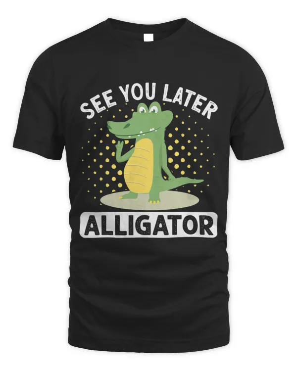 Animal Alligator See You Later Alligator Crocodile Rainbow Leopard