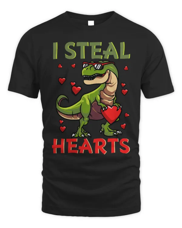 Animal Dinosaur Valentine T Rex I Steal Hearts Valentines Day Dinosaur 4