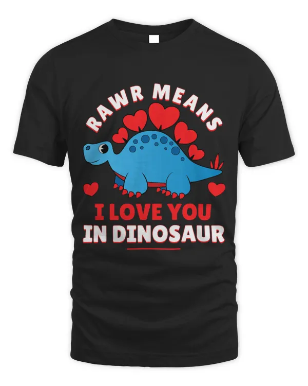 Animal Dinosaur Valentines Day Boys Rawr Means I Love You In Dinosaur Kids