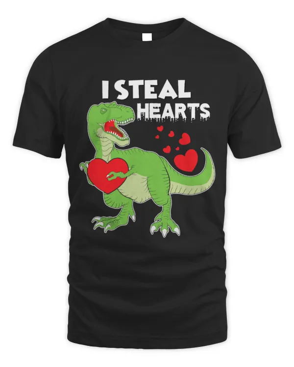 Animal Dinosaur Valentines Day Boys T Rex Dinosaur I Steal Hearts
