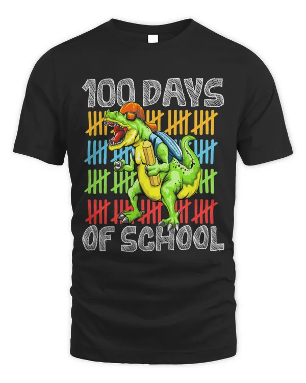 Animal Dinosaur Teacher 100 Days Of School T Rex 100 Days Smarter 100th Day 5