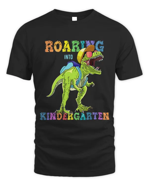 Animal Dinosaur Roaring Into Kindergarten Dinosaur T Rex Back to School Boys 0