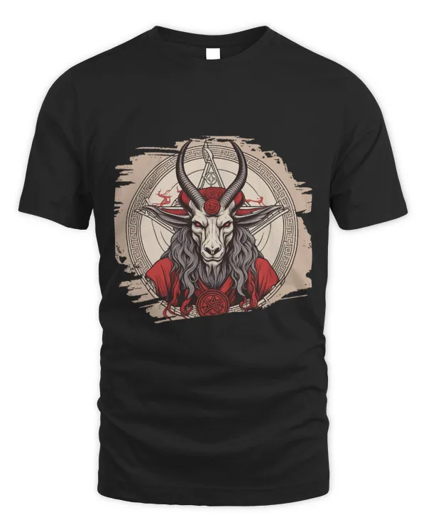 Animal Goat Baphomet Costume Goat Black Cult Satanist Outfit Pentagram