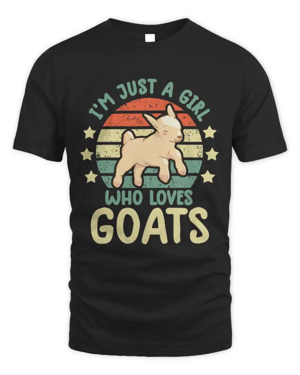 Animal Goat im just a girl who loves goats funny goat farmer farm 48