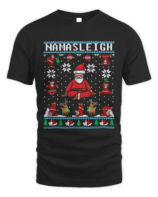 Namasleigh Yoga Funny Christmas Sweater884 T-Shirt