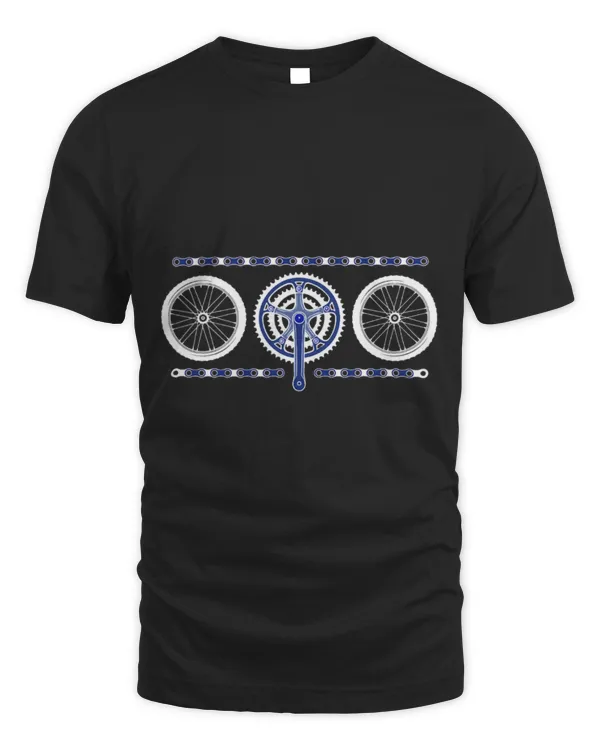 Nice Wheel Bicycle Chain Tire Biking Brake Crunk T-Shirt