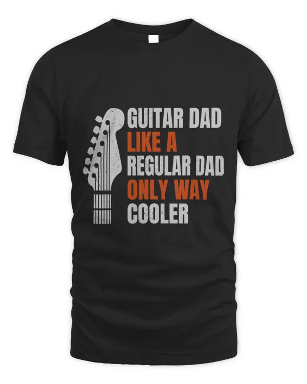 Mens Funny Guitar Dad Like A Regular Dad Guitarist Guitar Player
