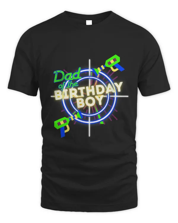 Mens Laser Tag Birthday Boy Lasertag Party Dad Matching Family T-Shirt