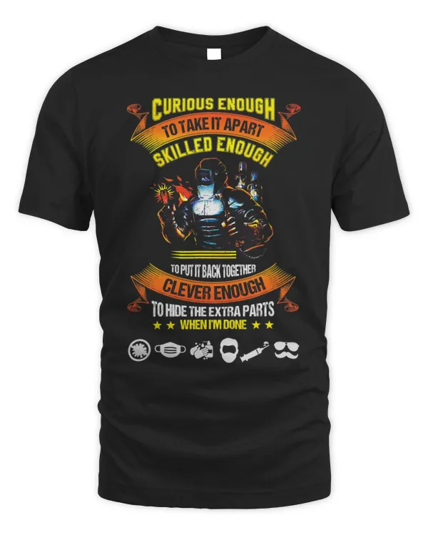 Mens Welder Tshirt for Men Dad Graphic Plus Size Fathers Day T-Shirt