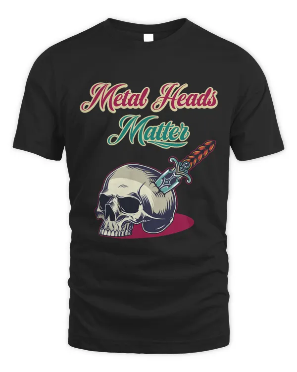 Metal Heads Matter Knife Bone Death Metal Goth Genre Music