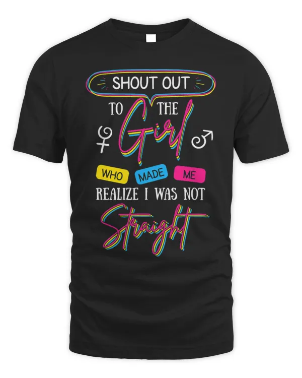 Not Straight Girl Pansexual Homosexuality Rainbow Flag Pride