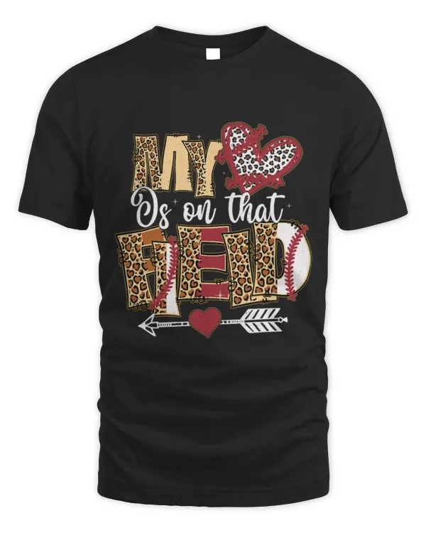 My Heart Is On That Field T Ball Leopard T Ball Mom
