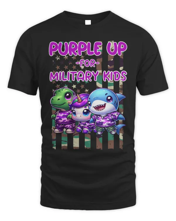 Shark Pet Purple Up For Military Kids Unicorn Shark T Rex Camouflage