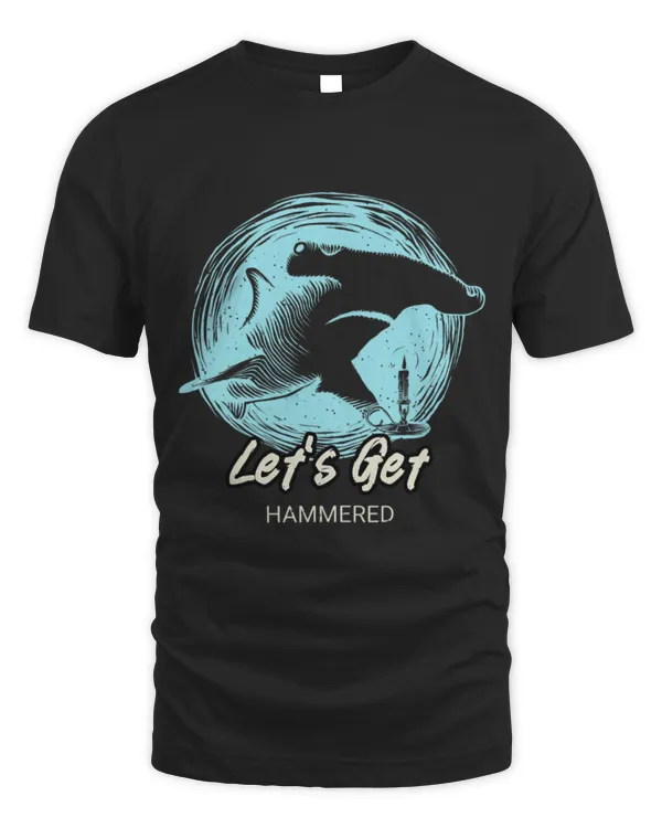 Shark Pet Let s Get Hammered Hammerhead Shark Funny Drinking 2