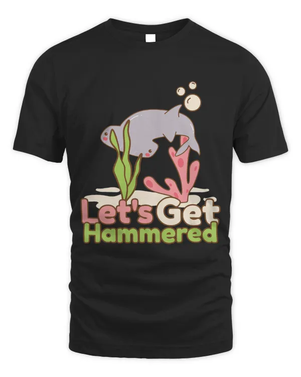 Shark Pet Let s Get Hammered Hammerhead Shark Funny Drinking 9