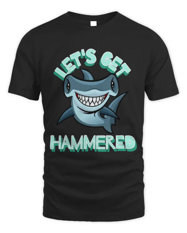 Shark Pet Let s Get Hammered Hammerhead Shark Funny Drinking 10