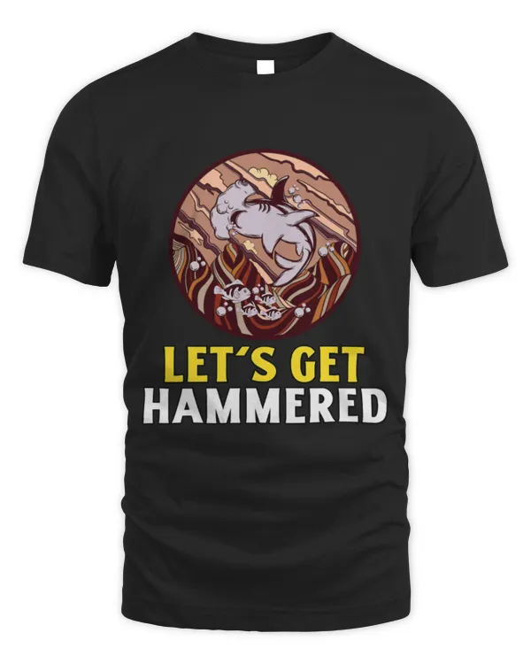 Shark Pet Let s Get Hammered Hammerhead Shark Funny Drinking 14
