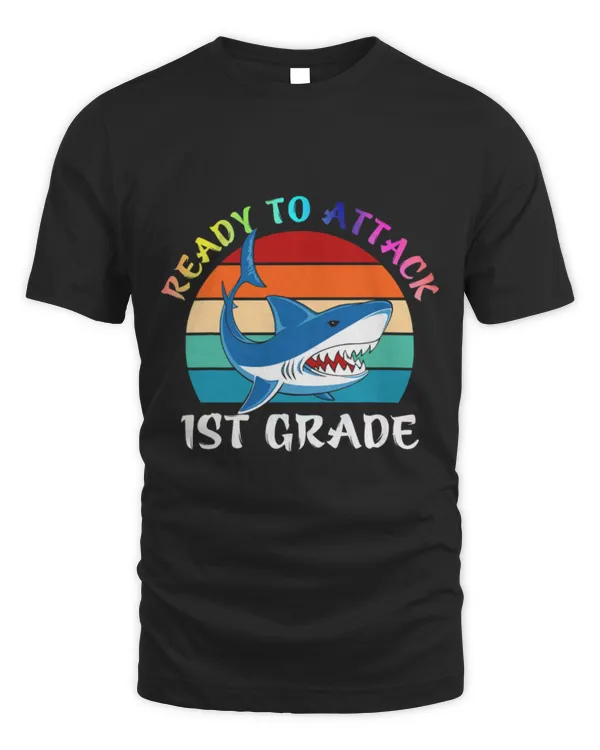 Shark Pet Ready To Attack 1st Grade Apparel Back To School Shark Boys 5