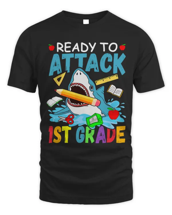 Shark Pet Ready To Attack 1st Grade Back To School Shark First Grade
