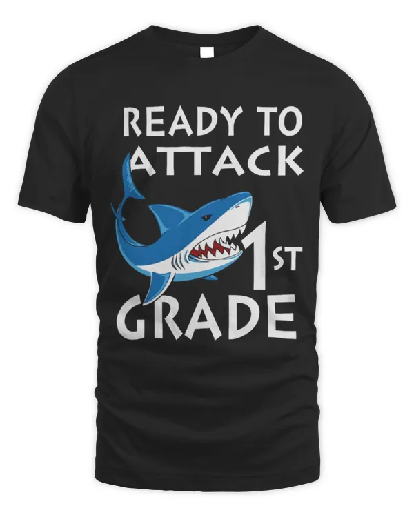 Shark Pet Ready To Attack 1st Grade First Funny Meme Shark Student