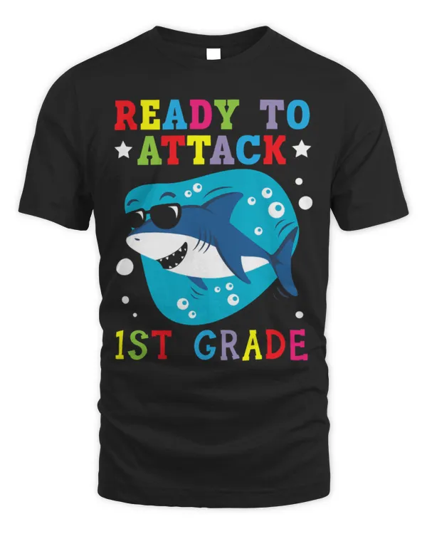 Shark Pet Ready To Attack 1st Grade Shark First Grade Back to School 1