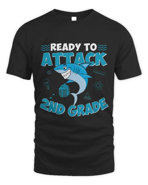 Shark Pet Ready To Attack 2nd Grade Back To School Shark Boys 1