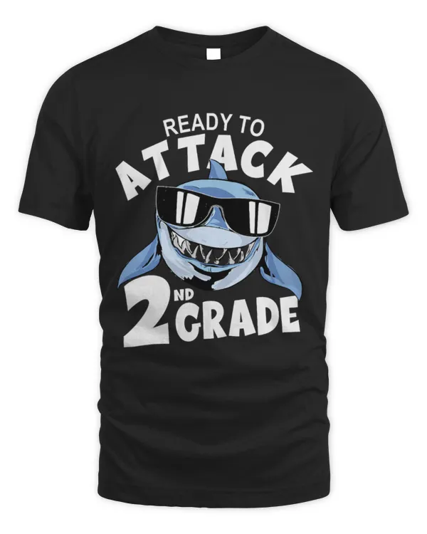 Shark Pet Ready to Attack 2nd Grade Shark First Day Back To School 8