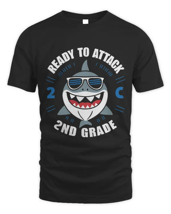 Shark Pet Ready to Attack 2nd Grade Shark First Day Back To School