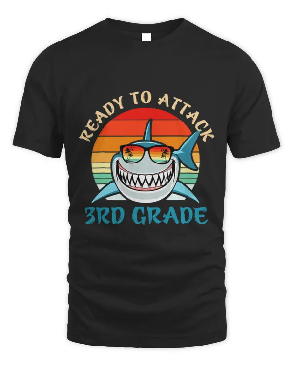 Shark Pet Ready To Attack 3rd Grade Apparel Back To School Shark Boys 5
