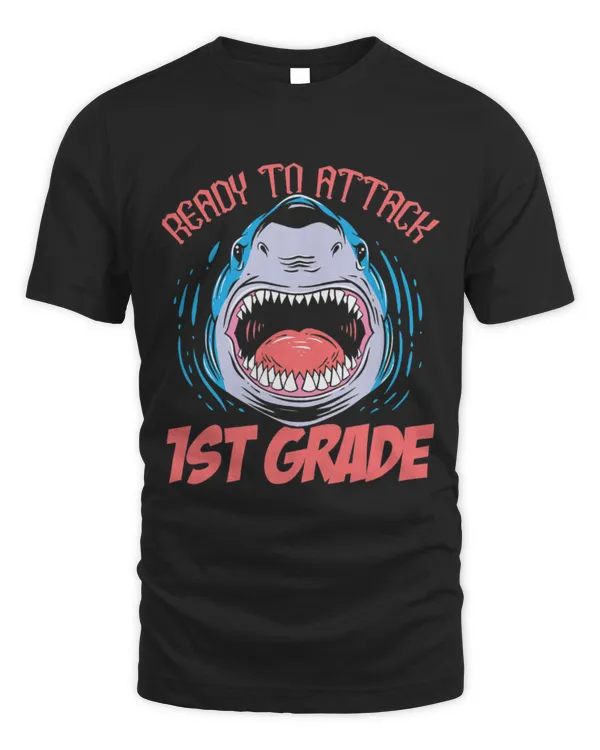 Shark Pet Ready To Attack 1st Grade Shark First Day Of School 8