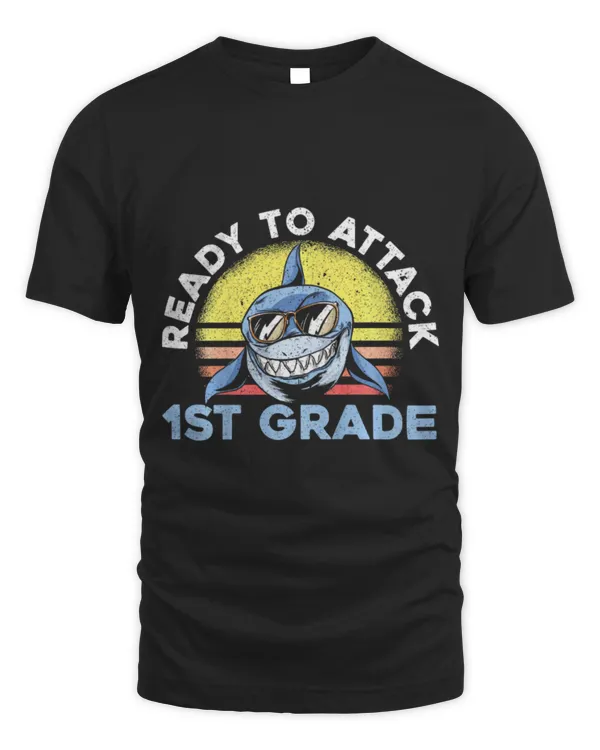 Shark Pet Ready To Attack 1st Grade Shark First Day Of School
