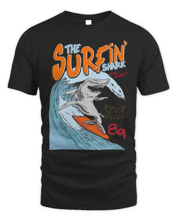 Shark Pet Surfing Shark Cool Men Unisex Surfing Water Sport Vintage