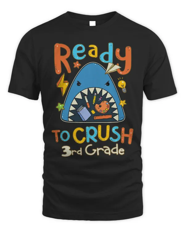 Shark Pet Ready to Crush Third Grade Back to School for Boys