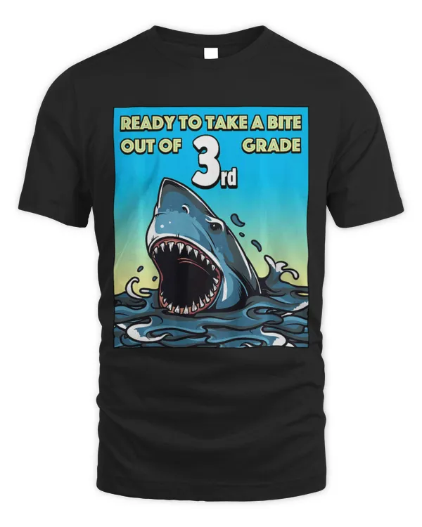 Shark Pet Ready To Take A Bite Out Of Third Grade Cartoon Shark