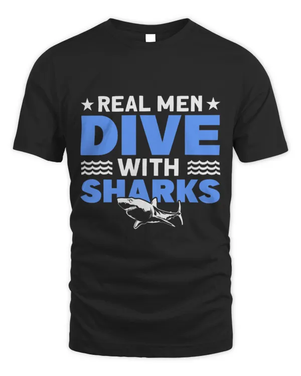 Shark Pet Real Men Dive With Sharks For Shark Lover