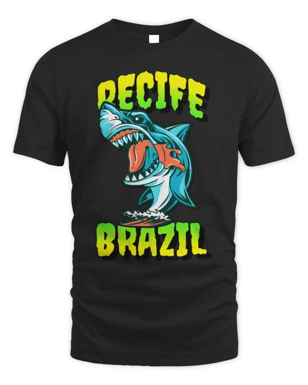 Shark Pet Recife Brazil Surf Paradise Graphic